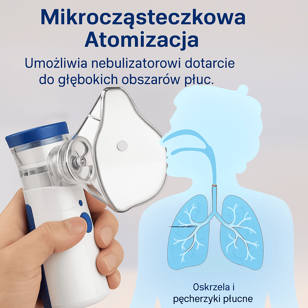 Natychmiastowa ulga w oddychaniu dzięki przenośnemu inhalatorowi!