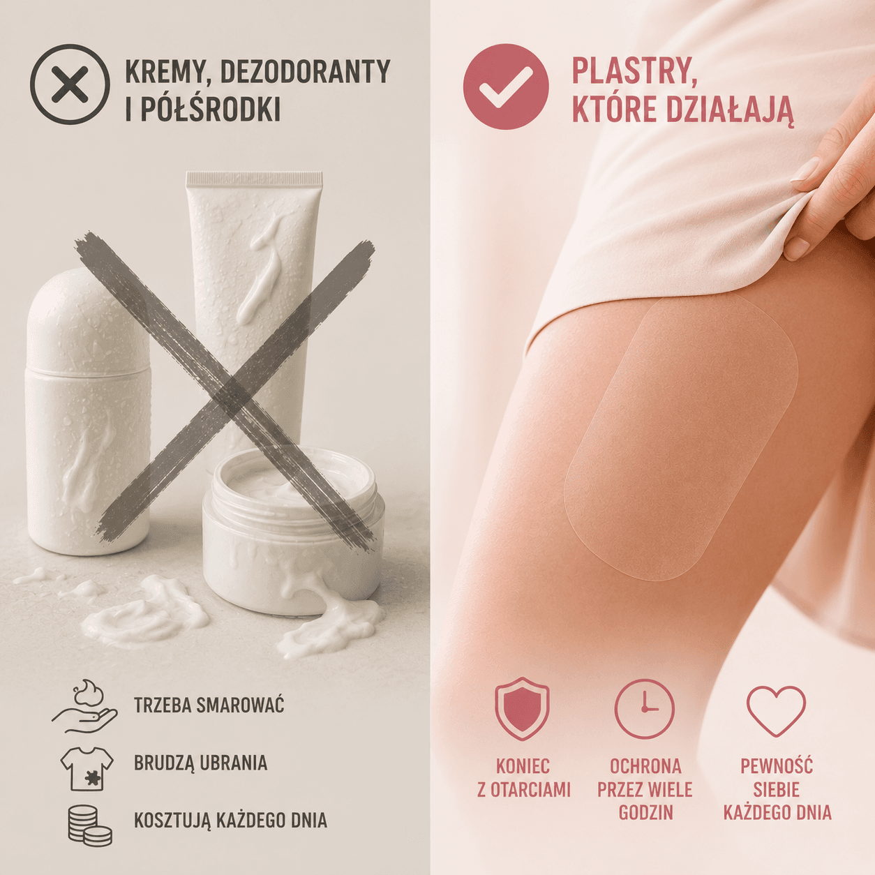 Taśma na otarcia ud – zapomnij o bólu. 100% ochrony!