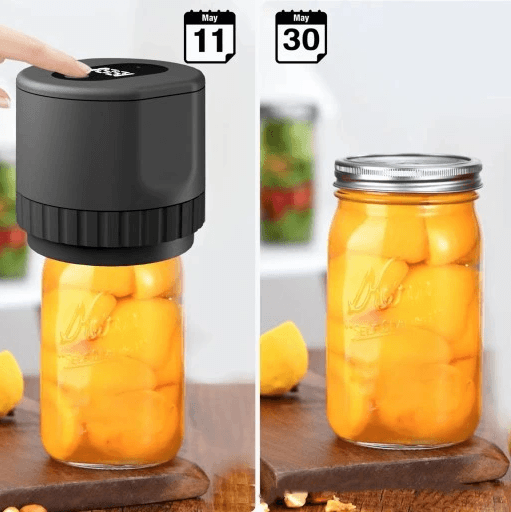 JarPro™- Elektryczny zestaw do pakowania próżniowego słoików + 10 nakrętek