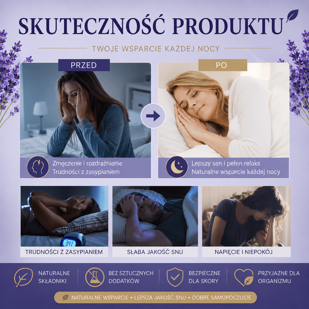 Plastry na noc - spokojniejszy wieczór, lepszy sen każdej nocy