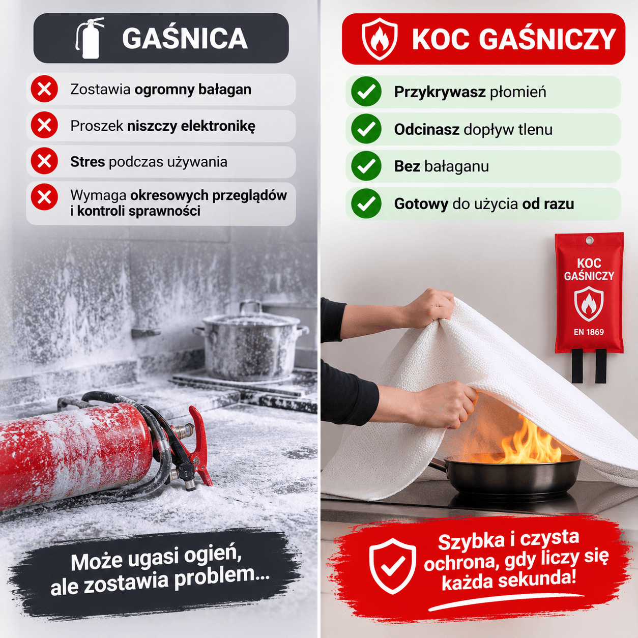 Koc Gaśniczy – Szybka Ochrona Przed Ogniem