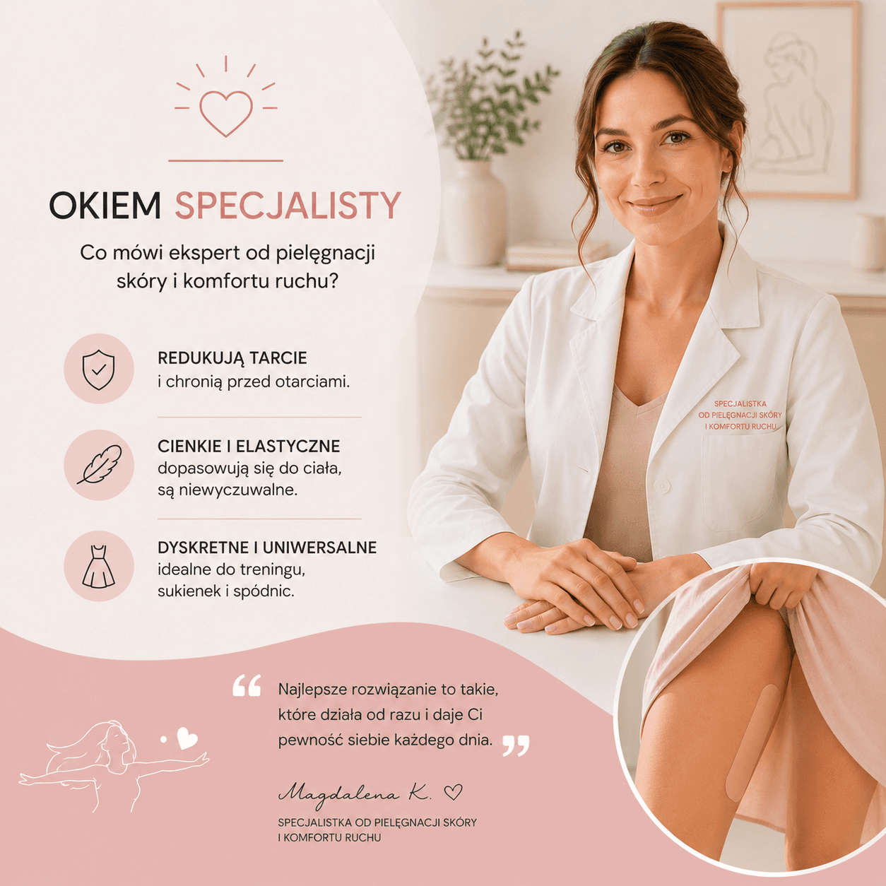 Taśma na otarcia ud – zapomnij o bólu. 100% ochrony!