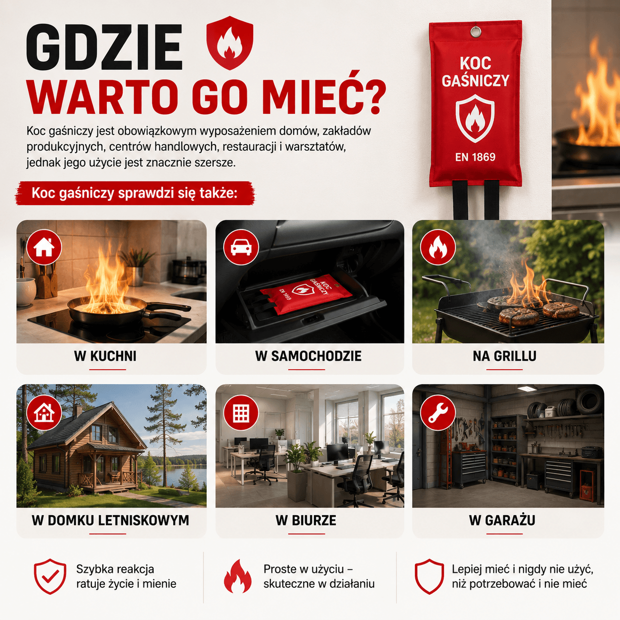 Koc Gaśniczy – Szybka Ochrona Przed Ogniem