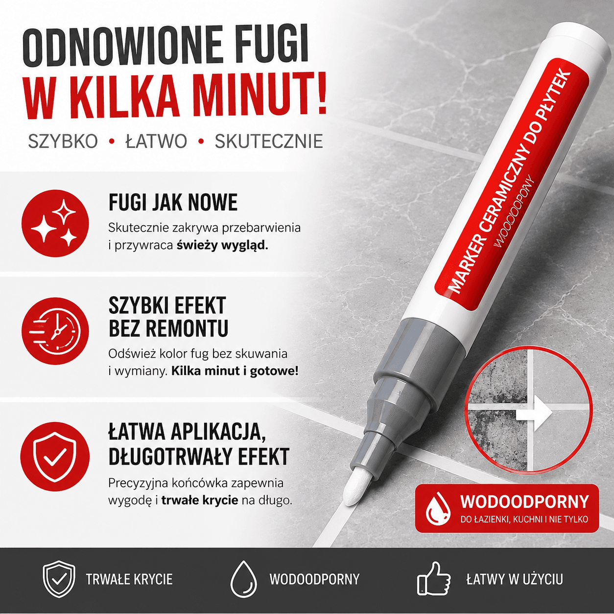 Odświeżanie fug jeszcze nigdy nie było tak proste!